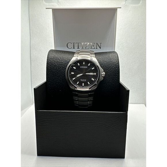 Citizen Paradigm BM7431-51L Silver Super Titanium Analog Eco-Drive Watch YAY15 - Picture 1 of 11